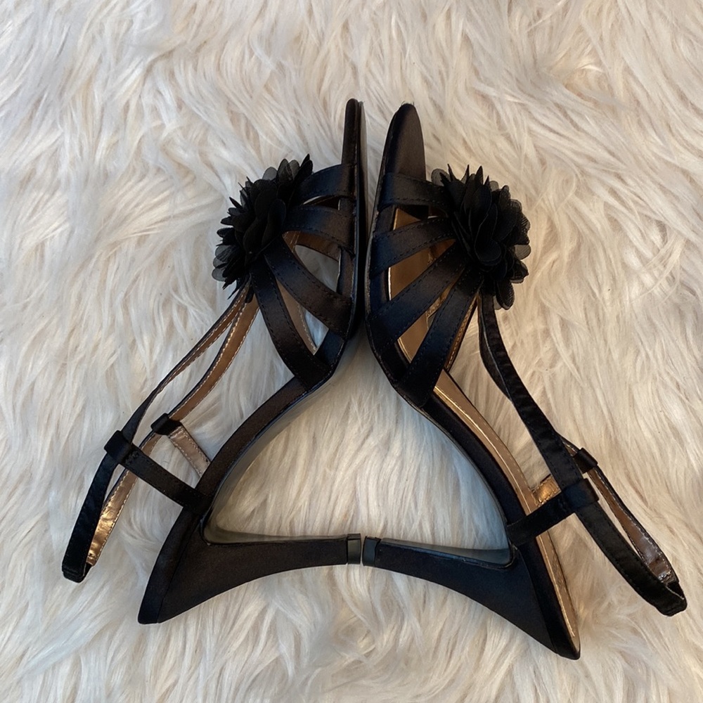 Mootsies Tootsies Black Strappy Slingback Heels, Size 6.5M - Picture 16 of 17